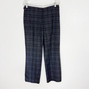 Gunex Wool Angora Cashmere Plaid Trousers Size 8